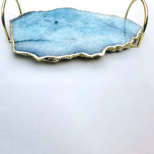 Load image into Gallery viewer, THE NIDRA Handcrafted Blue Agate Serving Tray · India