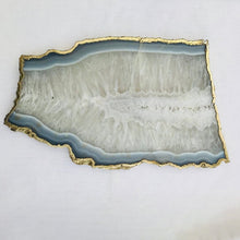 Load image into Gallery viewer, THE Prabha Handcrafted Grey Agate Serving Tray · India