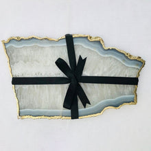 Load image into Gallery viewer, THE Prabha Handcrafted Grey Agate Serving Tray · India