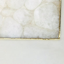 Load image into Gallery viewer, THE HIMA Handcrafted White Crystal Agate Serving Tray · India