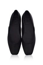 Load image into Gallery viewer, THE DEWI handcrafted leather ballet flat in black— LUXUL COLLECTIVE