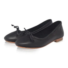 Load image into Gallery viewer, THE SRI handcrafted leather ballet flat in Black— LUXUL COLLECTIVE