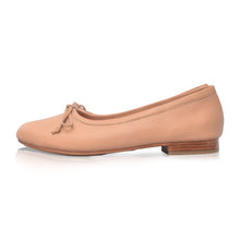 Load image into Gallery viewer, THE SRI handcrafted leather ballet flat in Beige — LUXUL COLLECTIVE
