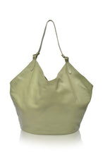 Load image into Gallery viewer, The Padma leather tote in Olive Green— LUXUL COLLECTIVE 