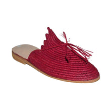 Load image into Gallery viewer, THE LALLA Handwoven Raffia Slipper · Morocco