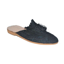 Load image into Gallery viewer, THE LALLA Handwoven Raffia Slipper · Morocco