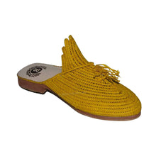 Load image into Gallery viewer, THE LALLA Handwoven Raffia Slipper · Morocco