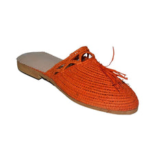 Load image into Gallery viewer, THE LALLA Handwoven Raffia Slipper · Morocco