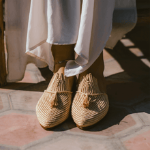 Load image into Gallery viewer, THE LALLA Handwoven Raffia Slipper · Morocco