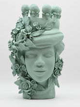 Load image into Gallery viewer, THE ALAMY — handcrafted sage celadon matte ceramic MorOVO sculpture by OVO Italy — LUXUL COLLECTIVE