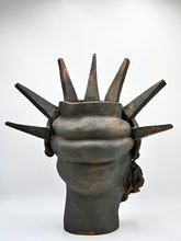 Load image into Gallery viewer, THE FREE WOMAN — back crown detail — limited edition MorOVO ceramic OVO Italy — LUXUL COLLECTIVE