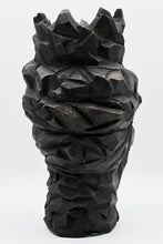 Load image into Gallery viewer, Back view of faceted bronze crown on bronze sculpture — THE REGINA by OVO — LUXUL COLLECTIVE