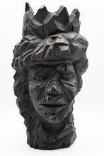 Load image into Gallery viewer, Bronze sculpture with jagged crown, front view — THE REGINA by OVO — LUXUL COLLECTIVE