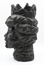 Load image into Gallery viewer, Bronze bust sculpture with faceted crown, left profile view — THE REGINA by OVO — LUXUL COLLECTIVE
